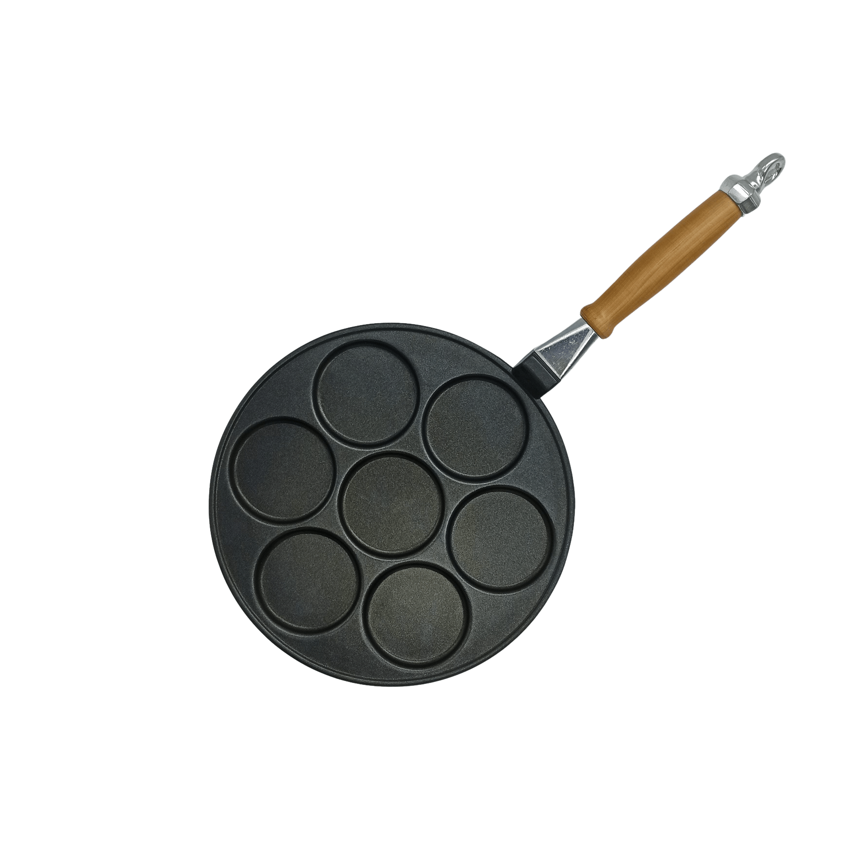 NAMAI- Padella Per Pancake Antiaderente - per Uova- Manico Removibile-  Alluminio Pressofuso - 23 cm Diametro : : Casa e cucina