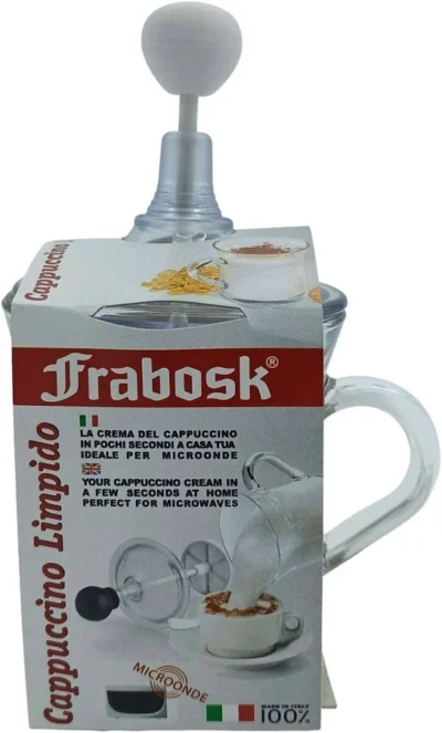 Montalatte Cappuccino Frabosk Limpido Vetro 3 Tazze - immagine 7