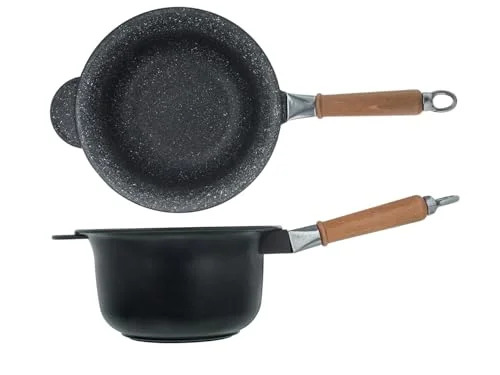 Paiolo Antikars Pierrestone per polenta con manico staccabile - immagine 4