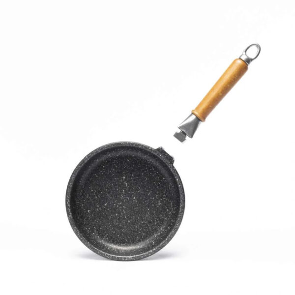 Padella alta 7,5cm antiaderente induzione pressofusa con Manico Staccabile