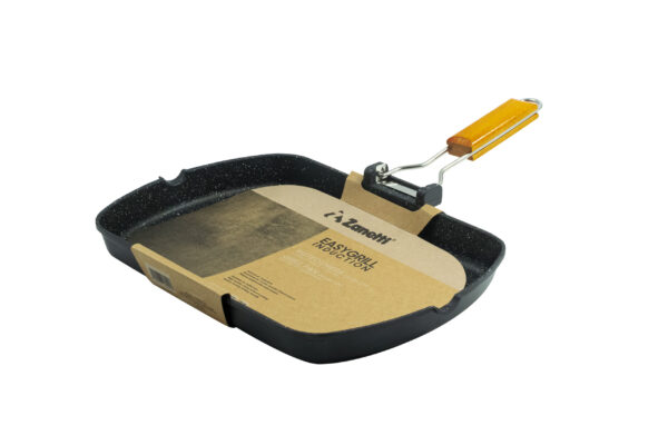 Bistecchiera Zanetti 26×36 cm pressofusa induzione – Manico pieghevole