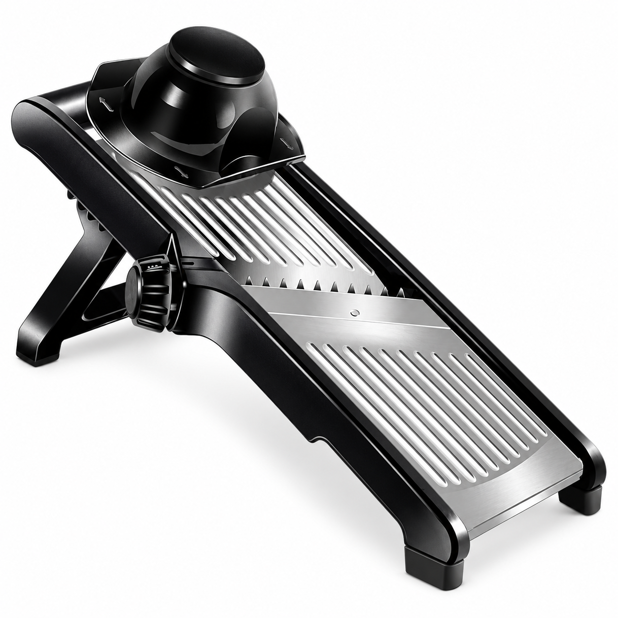 Mandolina regolabile inox per verdure con paradita